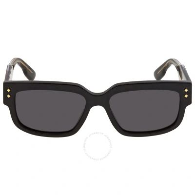 Gucci Open Box -  Grey Rectangular Men's Sunglasses Gg1218s 001 56 In Black / Grey
