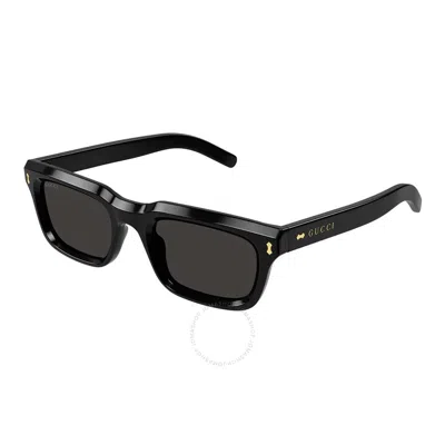 GUCCI GUCCI GREY RECTANGULAR MEN'S SUNGLASSES GG1524S 001 51