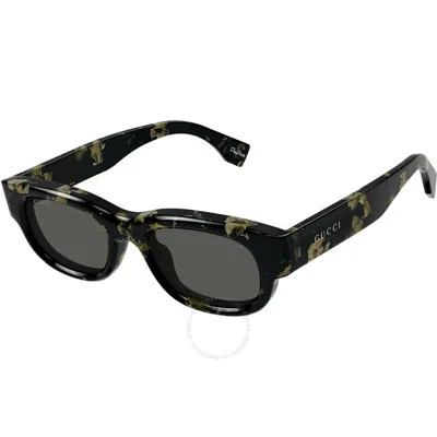 Gucci Grey Rectangular Men's Sunglasses Gg1910s 001 50
