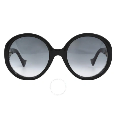 Gucci Grey Round Ladies Sunglasses Gg1256s 001 56