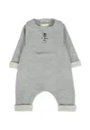 Gucci Grey Set For Babykids With Dog In Gray