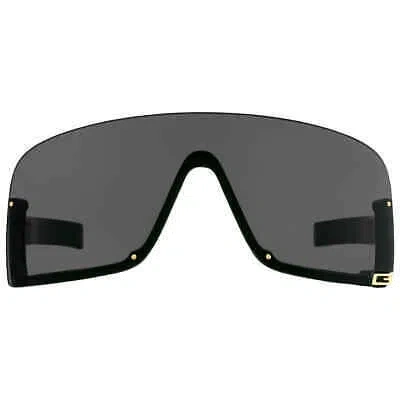 Pre-owned Gucci Grey Shield Ladies Sunglasses Gg1637s 003 99 Gg1637s 003 99 In Gray
