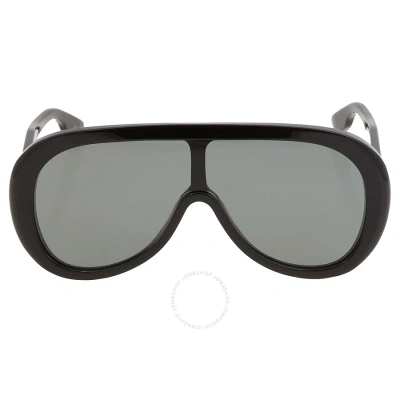 Gucci Grey Shield Men's Sunglasses Gg1370s 001 99 In Black / Grey