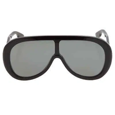 Pre-owned Gucci Grey Shield Men's Sunglasses Gg1370s 001 99 Gg1370s 001 99 In Gray