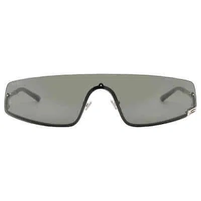 Pre-owned Gucci Grey Shield Unisex Sunglasses Gg1561s 001 99 Gg1561s 001 99 In Gray