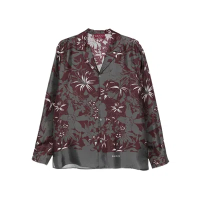 Gucci Grey Shirts Men In Animal Print