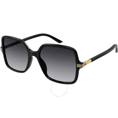 Gucci Grey Sport Ladies Sunglasses Gg1449s 001 55 In Black