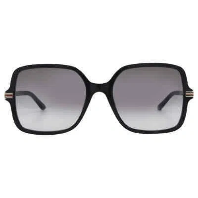 Pre-owned Gucci Grey Sport Ladies Sunglasses Gg1449s 001 55 Gg1449s 001 55 In Gray