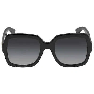 Pre-owned Gucci Grey Square Ladies Sunglasses Gg0036sn 001 54 Gg0036sn 001 54 In Gray