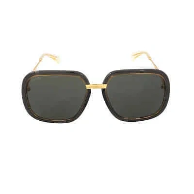 Pre-owned Gucci Grey Square Ladies Sunglasses Gg0905s 001 60 Gg0905s 001 60 In Gray