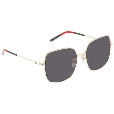 Pre-owned Gucci Grey Square Ladies Sunglasses Gg1195sk 003 59 Gg1195sk 003 59 In Gray