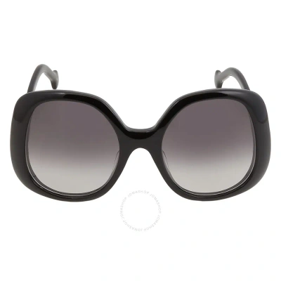 Gucci Grey Square Ladies Sunglasses Gg1235s 001 55 In Black / Grey