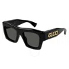 Gucci Grey Square Ladies Sunglasses Gg1772s 001 52