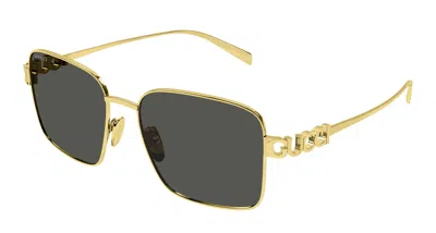 Gucci Grey Square Ladies Sunglasses Gg1937s 001 54 In ["grey","gold Tone"]