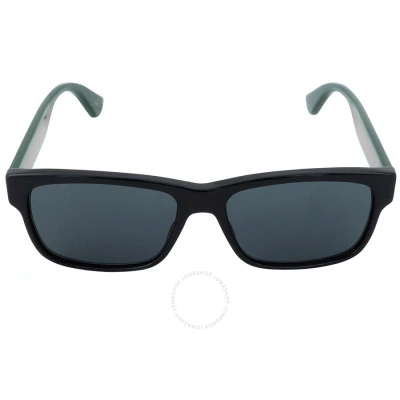 Gucci Grey Square Men's Sunglasses Gg0340s 006 58 In Black