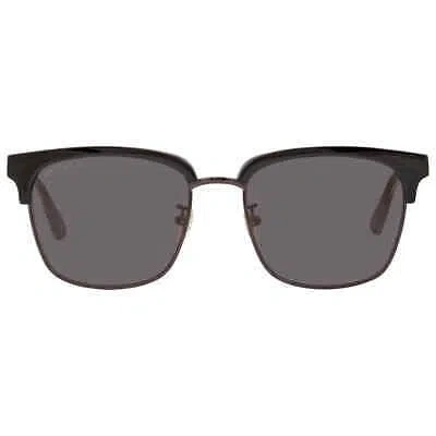 Pre-owned Gucci Grey Square Men's Sunglasses Gg0382s 001 56 Gg0382s 001 56 In Gray