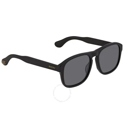 Gucci Grey Square Men's Sunglasses Gg0583s 001 55 In Black