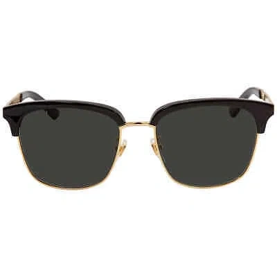 Pre-owned Gucci Grey Square Men's Sunglasses Gg0697s 001 55 Gg0697s 001 55 In Gray