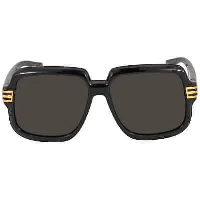 Pre-owned Gucci Grey Square Men's Sunglasses Gg0979s 001 59 Gg0979s 001 59 In Gray