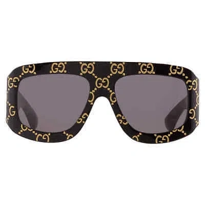 Pre-owned Gucci Grey Square Men's Sunglasses Gg0983s 004 59 Gg0983s 004 59 In Gray
