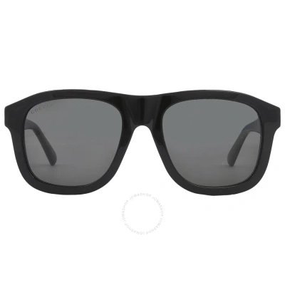 Gucci Grey Square Men's Sunglasses Gg1316s 002 54 In Black / Grey