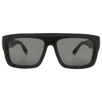 Pre-owned Gucci Grey Square Men's Sunglasses Gg1461s 001 55 Gg1461s 001 55 In Gray