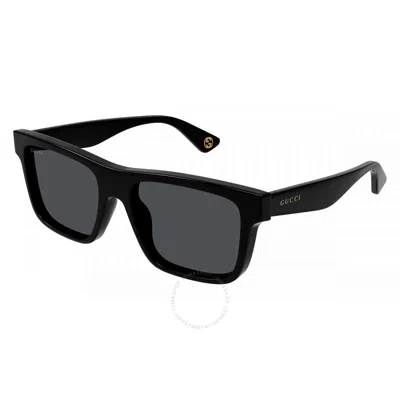 Gucci Grey Square Men's Sunglasses Gg1618s 001 56 In Black