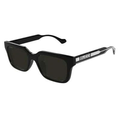 Gucci Grey Square Men's Sunglasses Gg1732sk 001 55 In Black