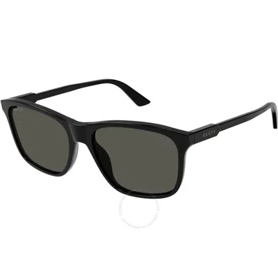 GUCCI GUCCI GREY SQUARE MEN'S SUNGLASSES GG1819S 001 57