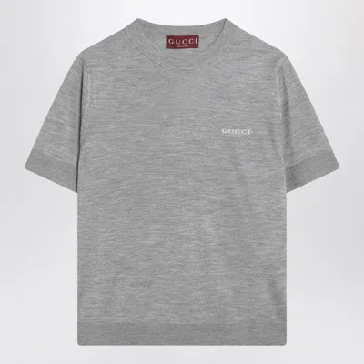 Gucci Grey Sweater In And In Black