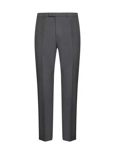 Gucci Men Grey Technical Panama Trousers In Gray