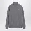 Gucci Grey Turtleneck Sweater In Cashmere Women In Black