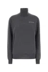 Gucci Grey Turtleneck Sweater In Cashmere In Gray