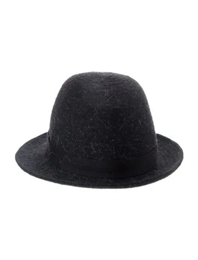 Pre-owned Gucci Grey Wool Fedora In Gray