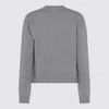 Gucci Women Wool Sweater With Embroidered Monogram In Gray