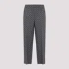Gucci Gg Logo Flannel Wool Pants