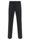 Gucci Grey Wool Pants In Black