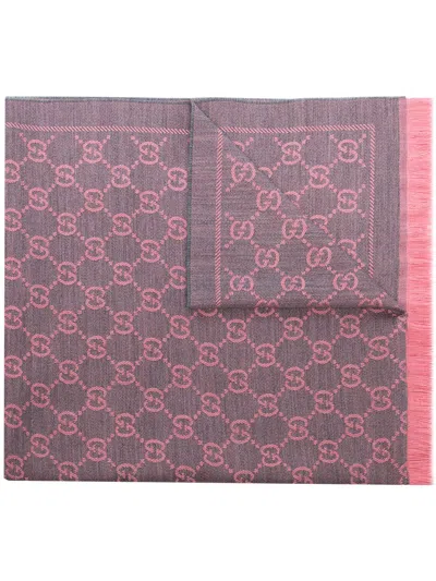 Gucci Women Gg Wool Scarf In Multi