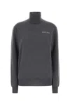 Gucci Grey Turtleneck Sweater In Cashmere In Gray