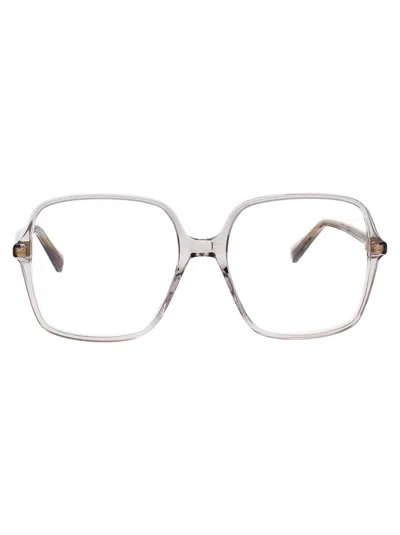 Gucci Grey-grey-transparent Acetate Glasses In Gray