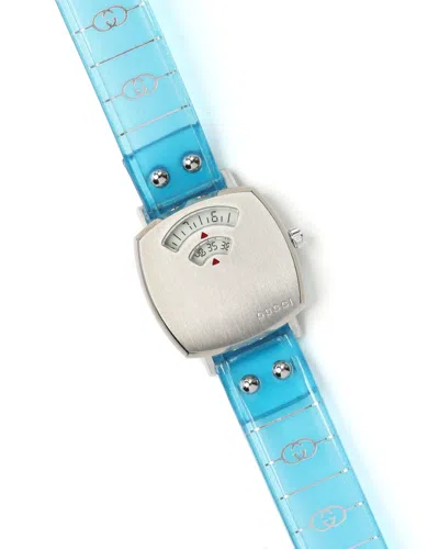 Gucci Grip Jump Hour 27mm Quartz Watch In Purple