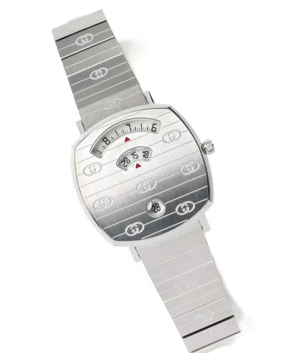 Gucci Grip Jump Hour 35mm Quartz Watch In Metallic