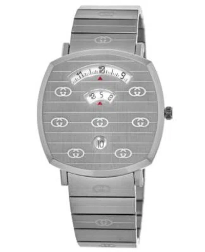 Pre-owned Gucci Grip Stainless Steel Women's Watch Ya157401