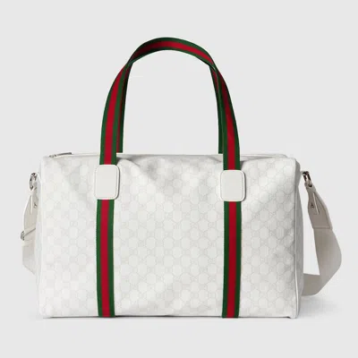 Gucci Grosse Gg Reisetasche In White