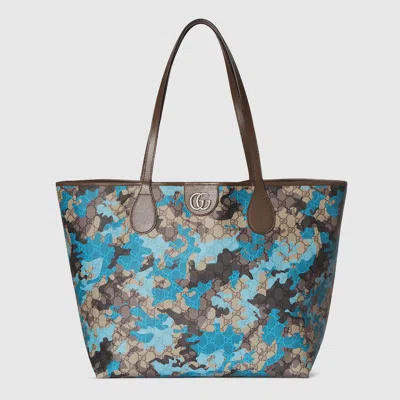 Gucci Large Gg Tote Bag In Blue