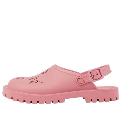 Gucci (gs)  Gg Rubber Sandals 'pink'