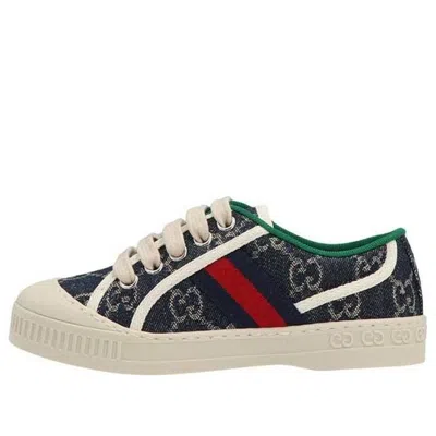 Gucci (gs)   Tennis 1977 Sneaker 'blue Ivory Gg Denim' In Multi