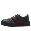 Gucci (gs)  Web 'dark Blue Leather' In Black