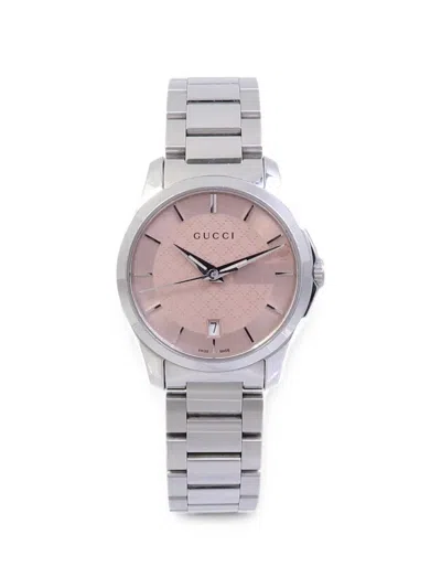 Pre-owned Gucci G-timeless 27mm Watch In Pink