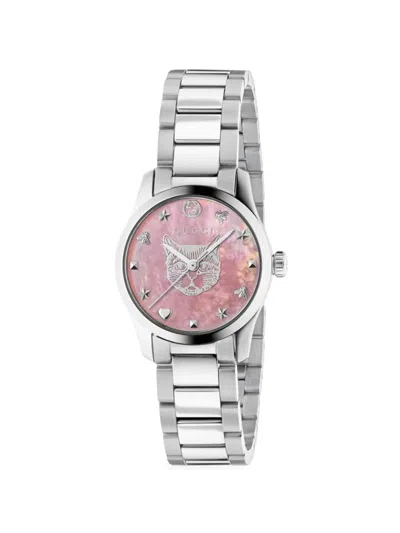 Gucci G-timeless 27mm Watch In Silver
